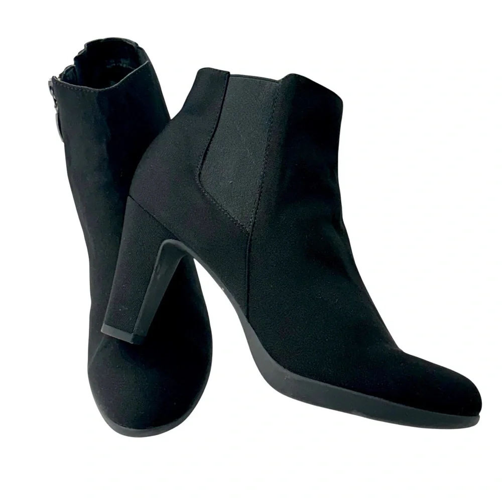 Lauren Blakwell Women's Mykenna Dress Ankle Boots, Inside‎ Zipper Closure, Black